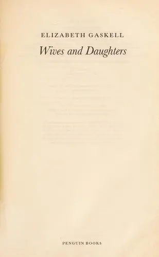 Обложка книги «Жены и дочери», Элизабет Гаскелл