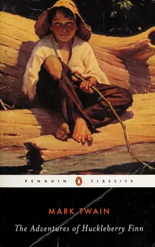 Cover of “Adventures of Huckleberry Finn” by Mark Twain